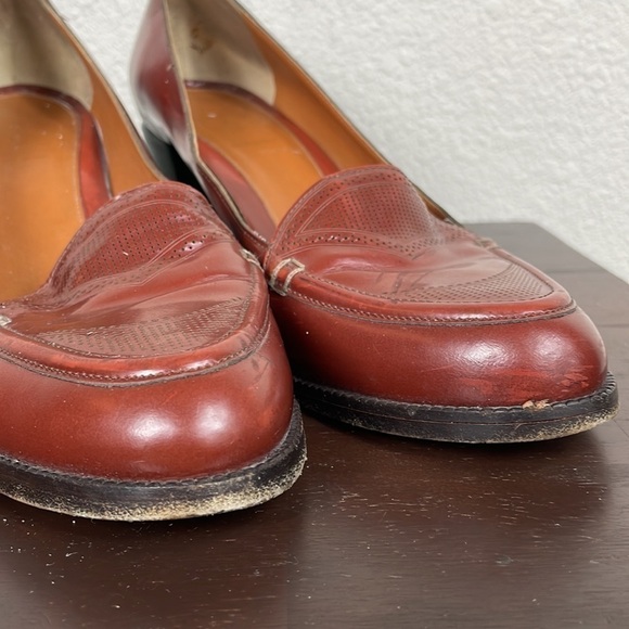 Fendi Austen Spazzolato Loafer Heels Bi Color Career Art To Wear Sz 40.5 - Picture 15 of 16